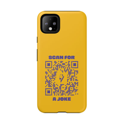 Fun – Tough Case – Yellow – Scan for a Joke - QR NATION