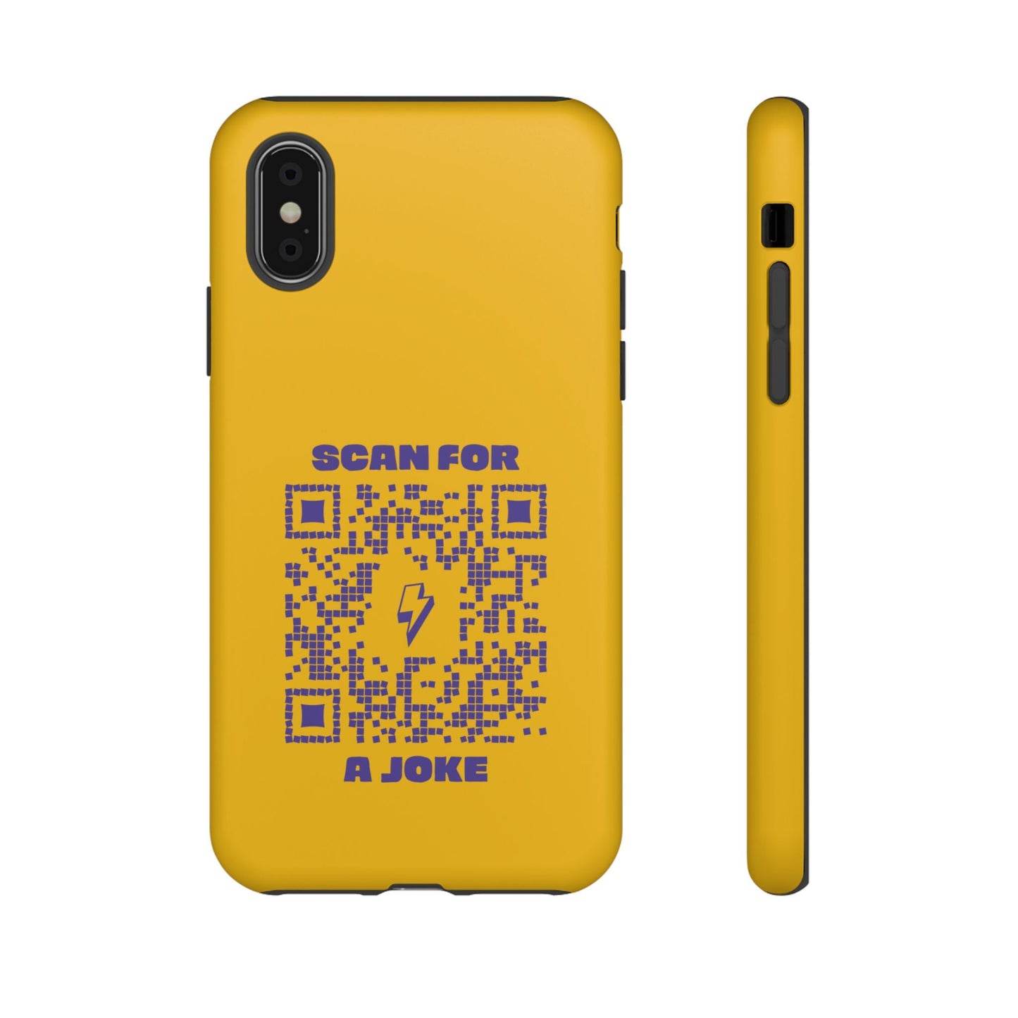 Fun – Tough Case – Yellow – Scan for a Joke - QR NATION