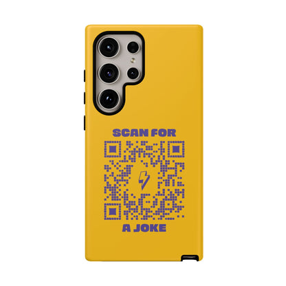 Fun – Tough Case – Yellow – Scan for a Joke - QR NATION