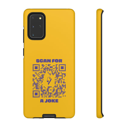 Fun – Tough Case – Yellow – Scan for a Joke - QR NATION
