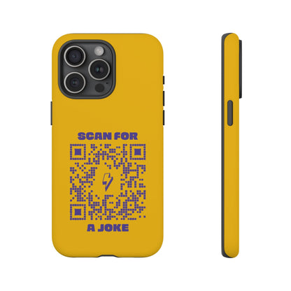Fun – Tough Case – Yellow – Scan for a Joke - QR NATION