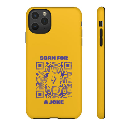Fun – Tough Case – Yellow – Scan for a Joke - QR NATION