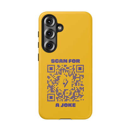 Fun – Tough Case – Yellow – Scan for a Joke - QR NATION