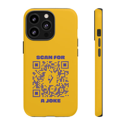 Fun – Tough Case – Yellow – Scan for a Joke - QR NATION