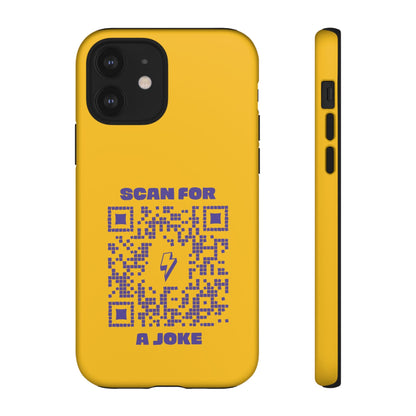 Fun – Tough Case – Yellow – Scan for a Joke - QR NATION