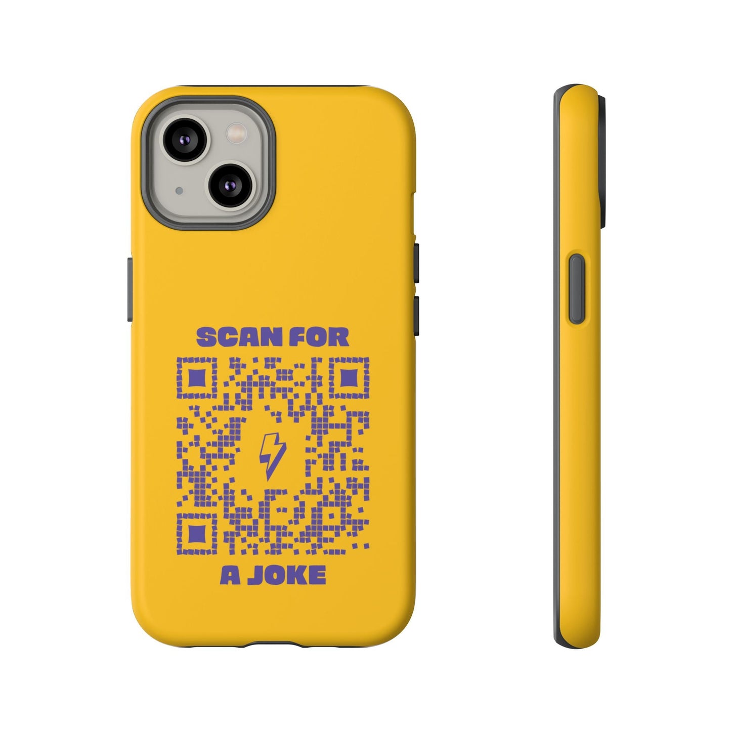 Fun – Tough Case – Yellow – Scan for a Joke - QR NATION