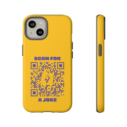 Fun – Tough Case – Yellow – Scan for a Joke - QR NATION