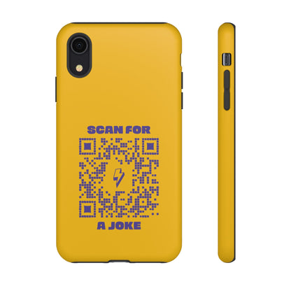 Fun – Tough Case – Yellow – Scan for a Joke - QR NATION