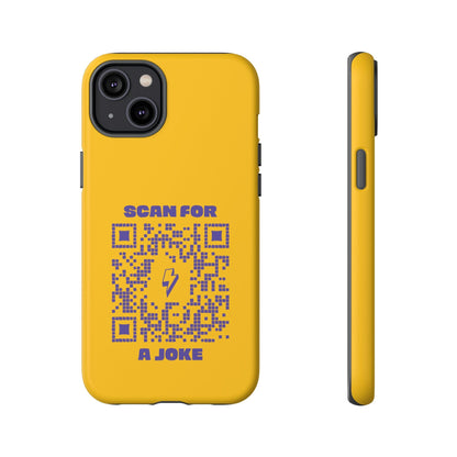 Fun – Tough Case – Yellow – Scan for a Joke - QR NATION