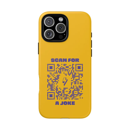 Fun – Tough Case – Yellow – Scan for a Joke - QR NATION