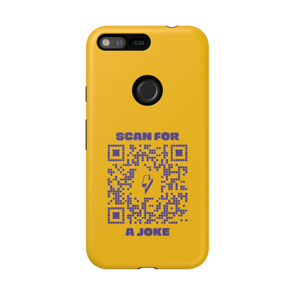 Fun – Tough Case – Yellow – Scan for a Joke - QR NATION