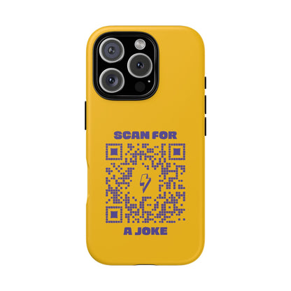 Fun – Tough Case – Yellow – Scan for a Joke - QR NATION