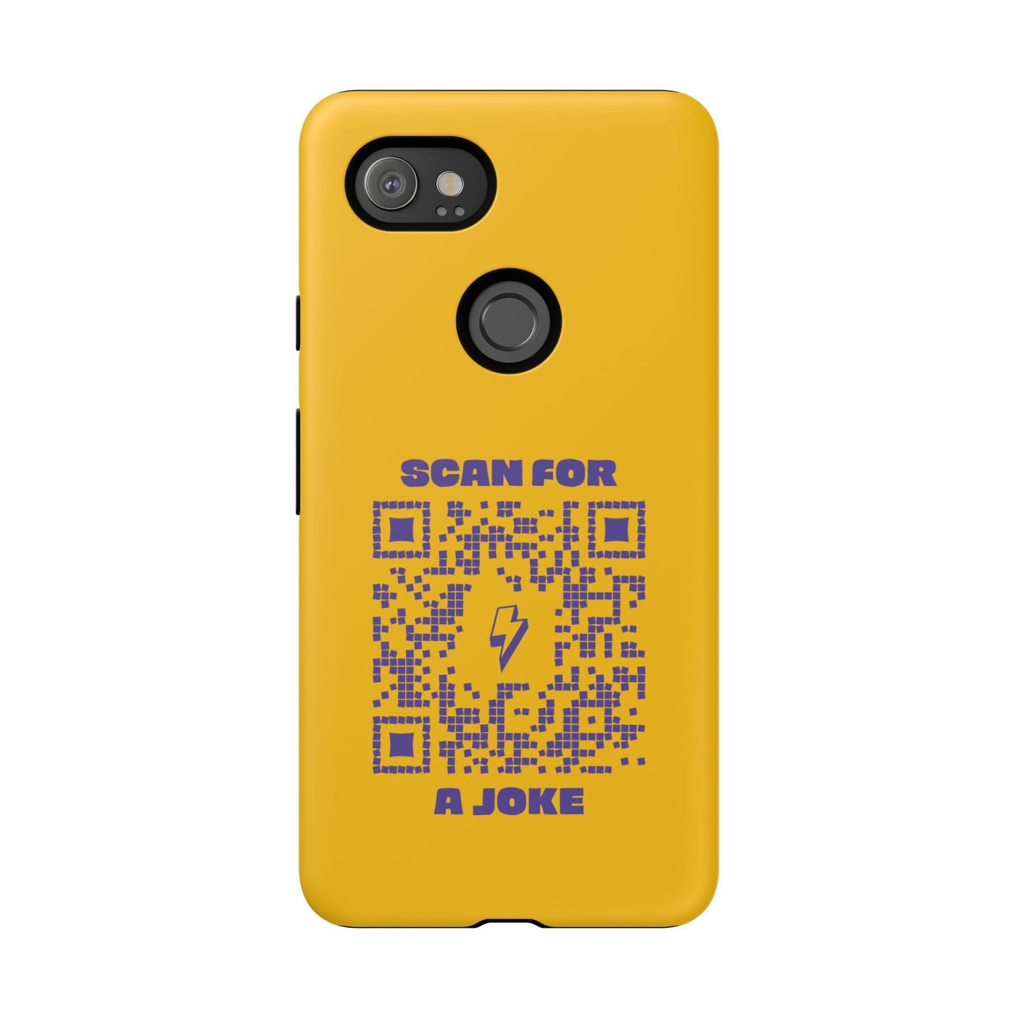 Fun – Tough Case – Yellow – Scan for a Joke - QR NATION
