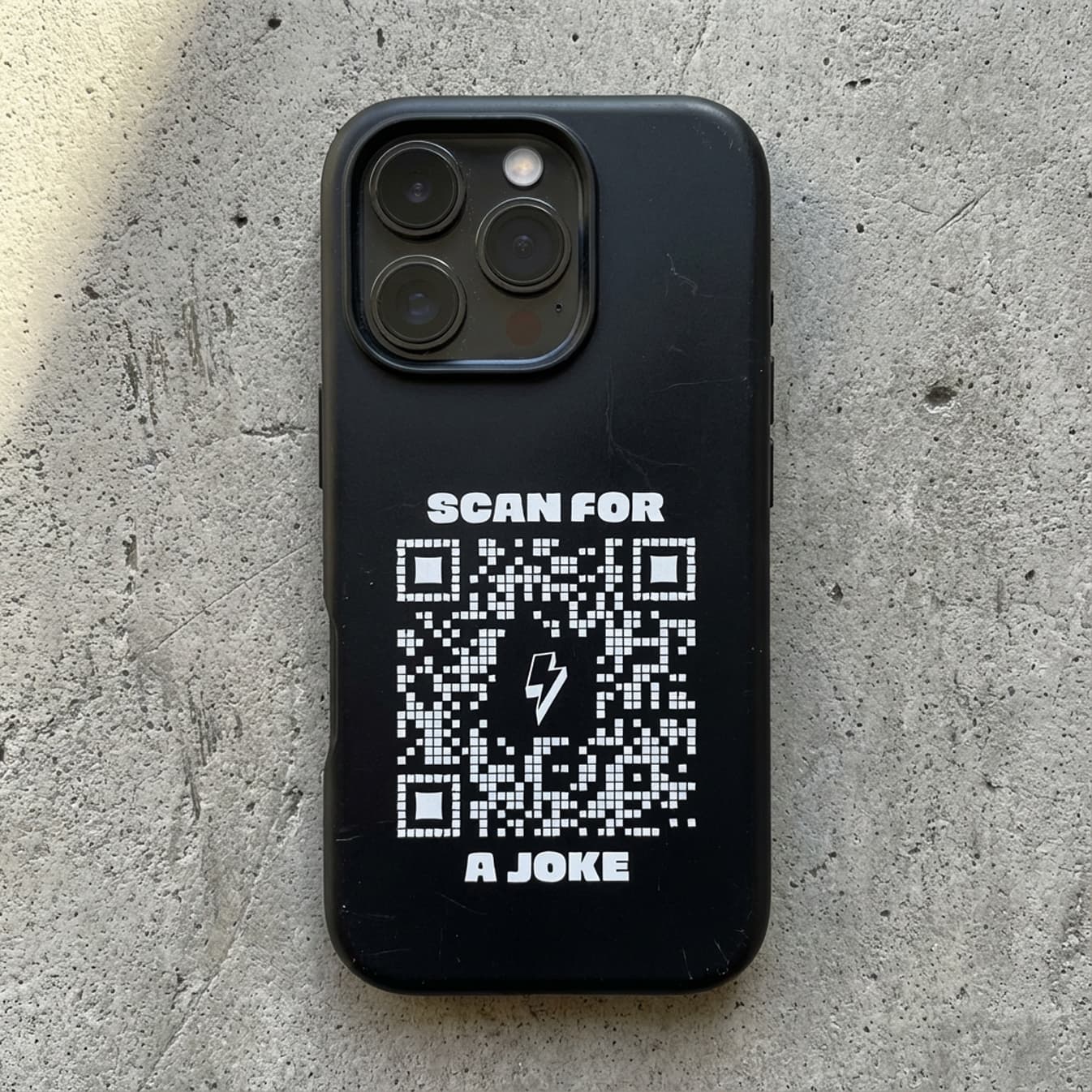 Fun – Tough Case – Yellow – Scan for a Joke - QR NATION