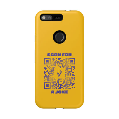Fun – Tough Case – Yellow – Scan for a Joke - QR NATION