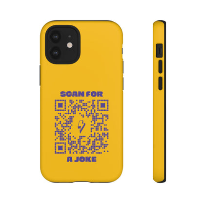 Fun – Tough Case – Yellow – Scan for a Joke - QR NATION