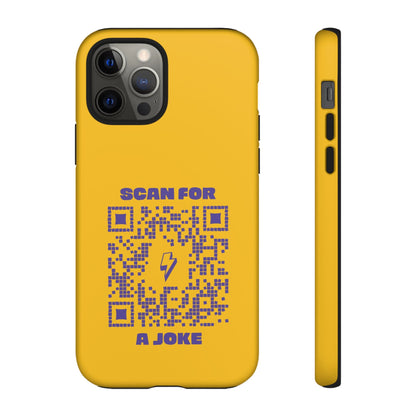 Fun – Tough Case – Yellow – Scan for a Joke - QR NATION