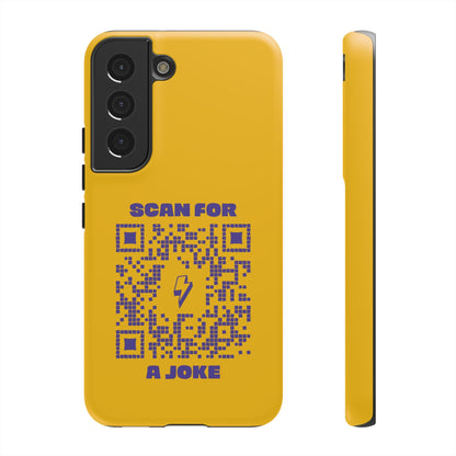 Fun – Tough Case – Yellow – Scan for a Joke - QR NATION