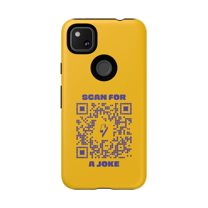 Fun – Tough Case – Yellow – Scan for a Joke - QR NATION