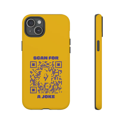 Fun – Tough Case – Yellow – Scan for a Joke - QR NATION