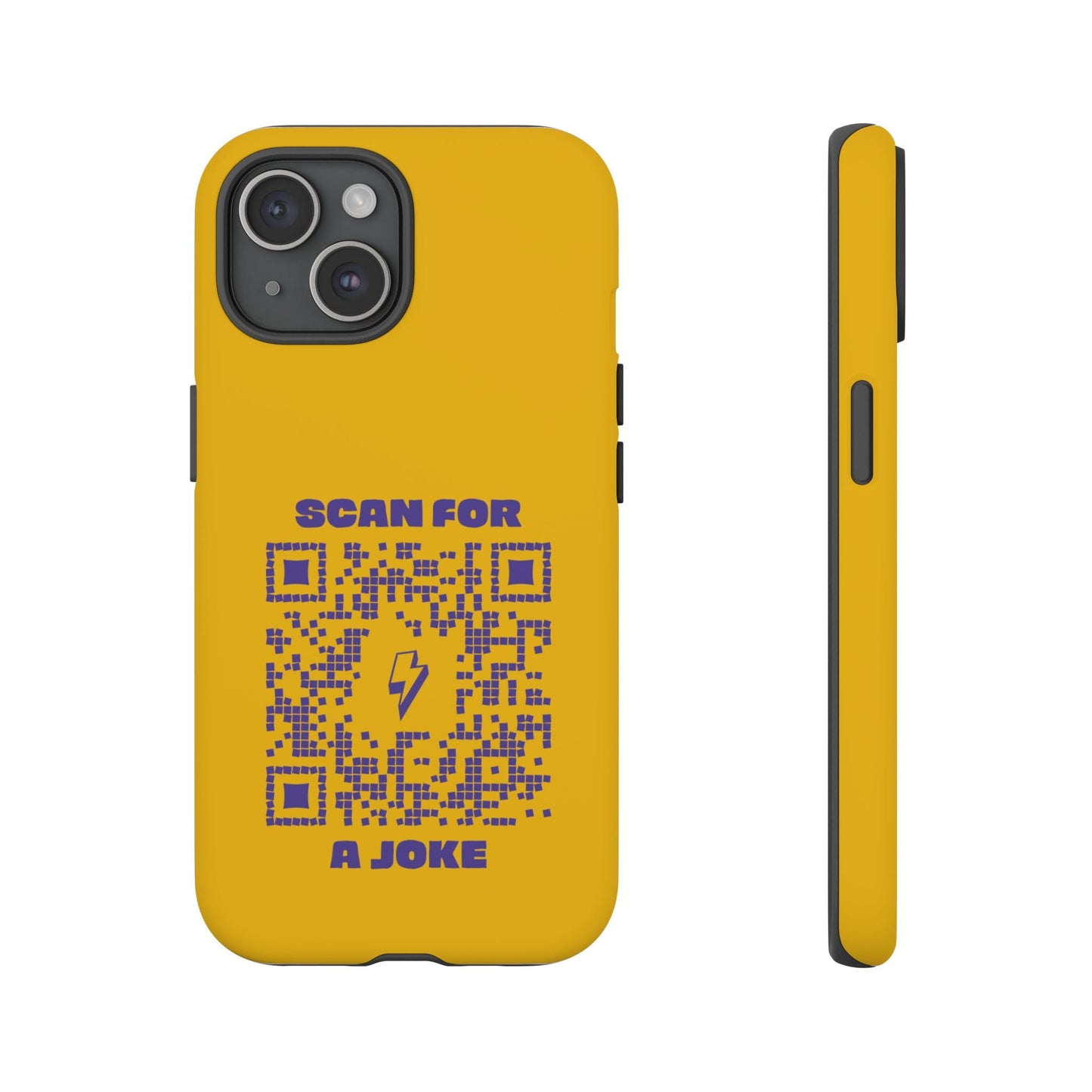 Fun – Tough Case – Yellow – Scan for a Joke - QR NATION