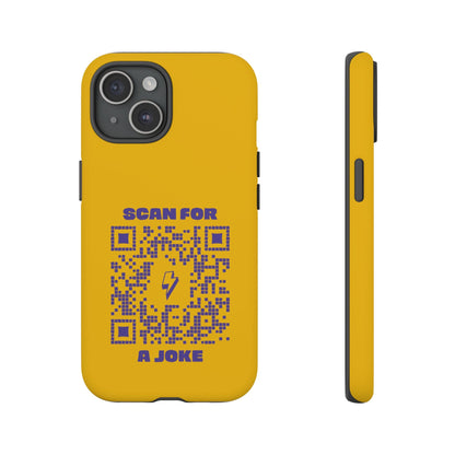 Fun – Tough Case – Yellow – Scan for a Joke - QR NATION
