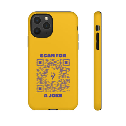 Fun – Tough Case – Yellow – Scan for a Joke - QR NATION