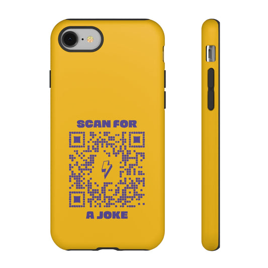 Fun – Tough Case – Yellow – Scan for a Joke - QR NATION