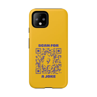 Fun – Tough Case – Yellow – Scan for a Joke - QR NATION