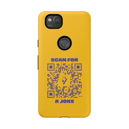 Fun – Tough Case – Yellow – Scan for a Joke - QR NATION