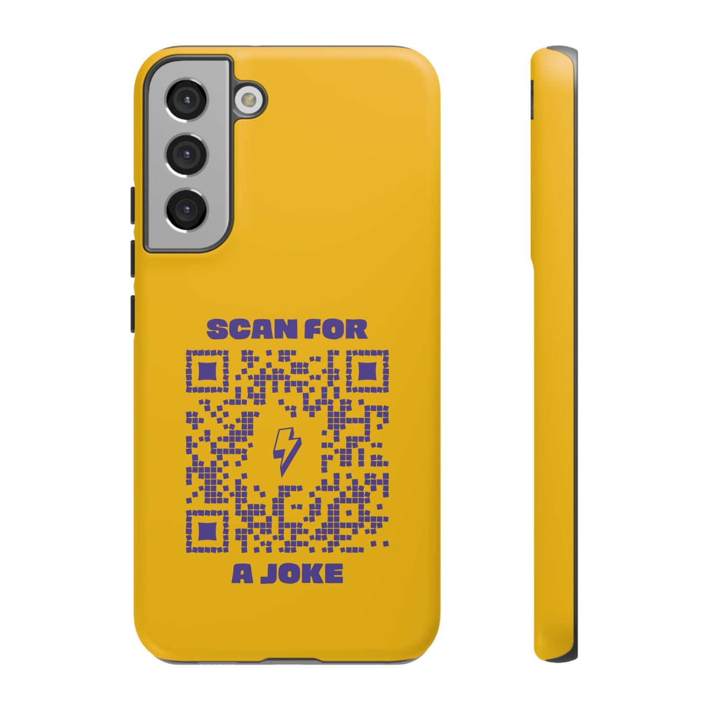 Fun – Tough Case – Yellow – Scan for a Joke - QR NATION