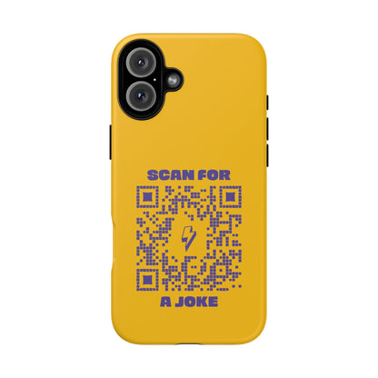 Fun – Tough Case – Yellow – Scan for a Joke - QR NATION
