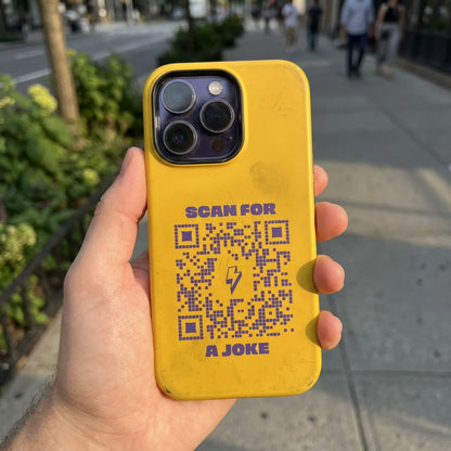 Fun – Tough Case – Yellow – Scan for a Joke - QR NATION