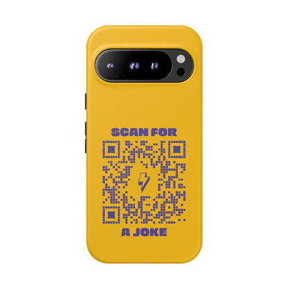Fun – Tough Case – Yellow – Scan for a Joke - QR NATION