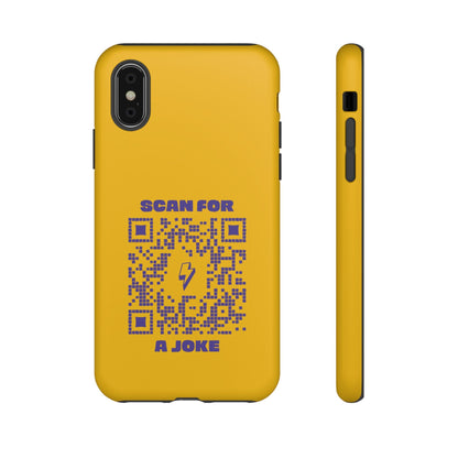 Fun – Tough Case – Yellow – Scan for a Joke - QR NATION
