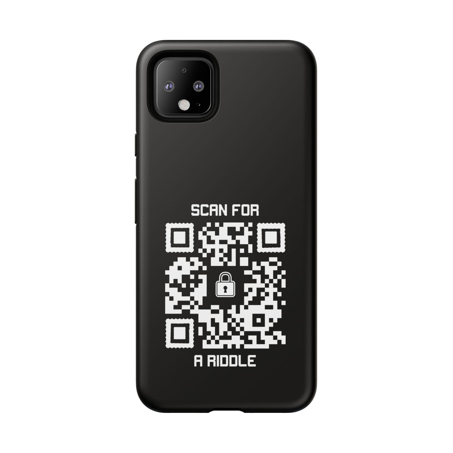 Hidden – Tough Case – Black – Scan for a Riddle - QR NATION