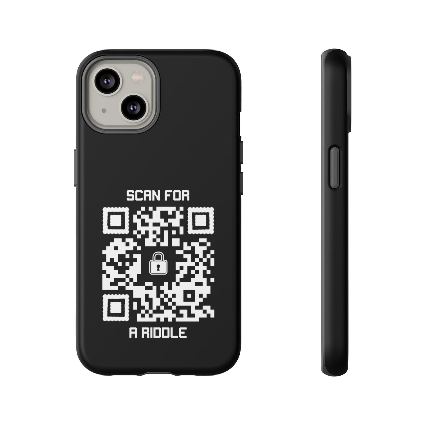 Hidden – Tough Case – Black – Scan for a Riddle - QR NATION