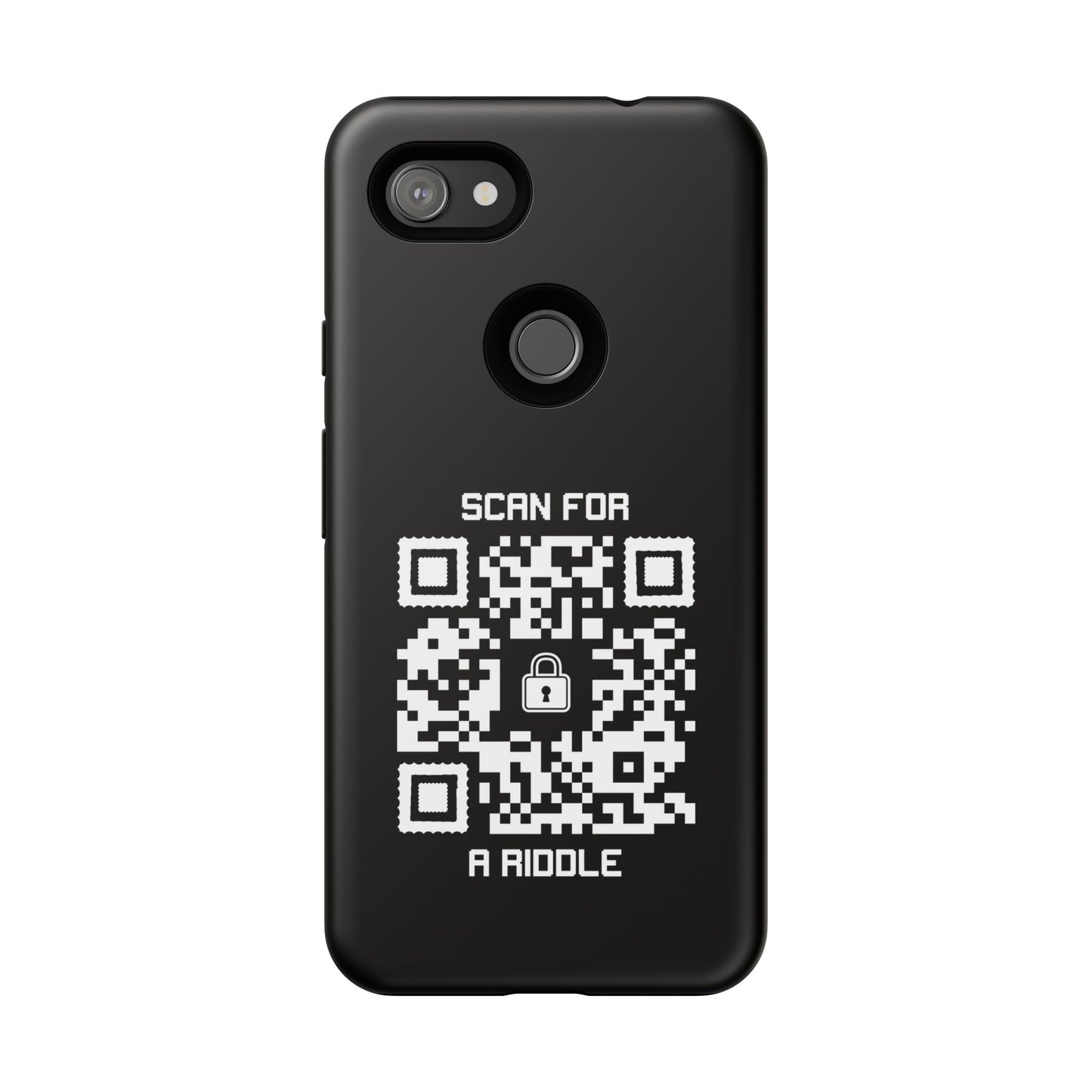 Hidden – Tough Case – Black – Scan for a Riddle - QR NATION