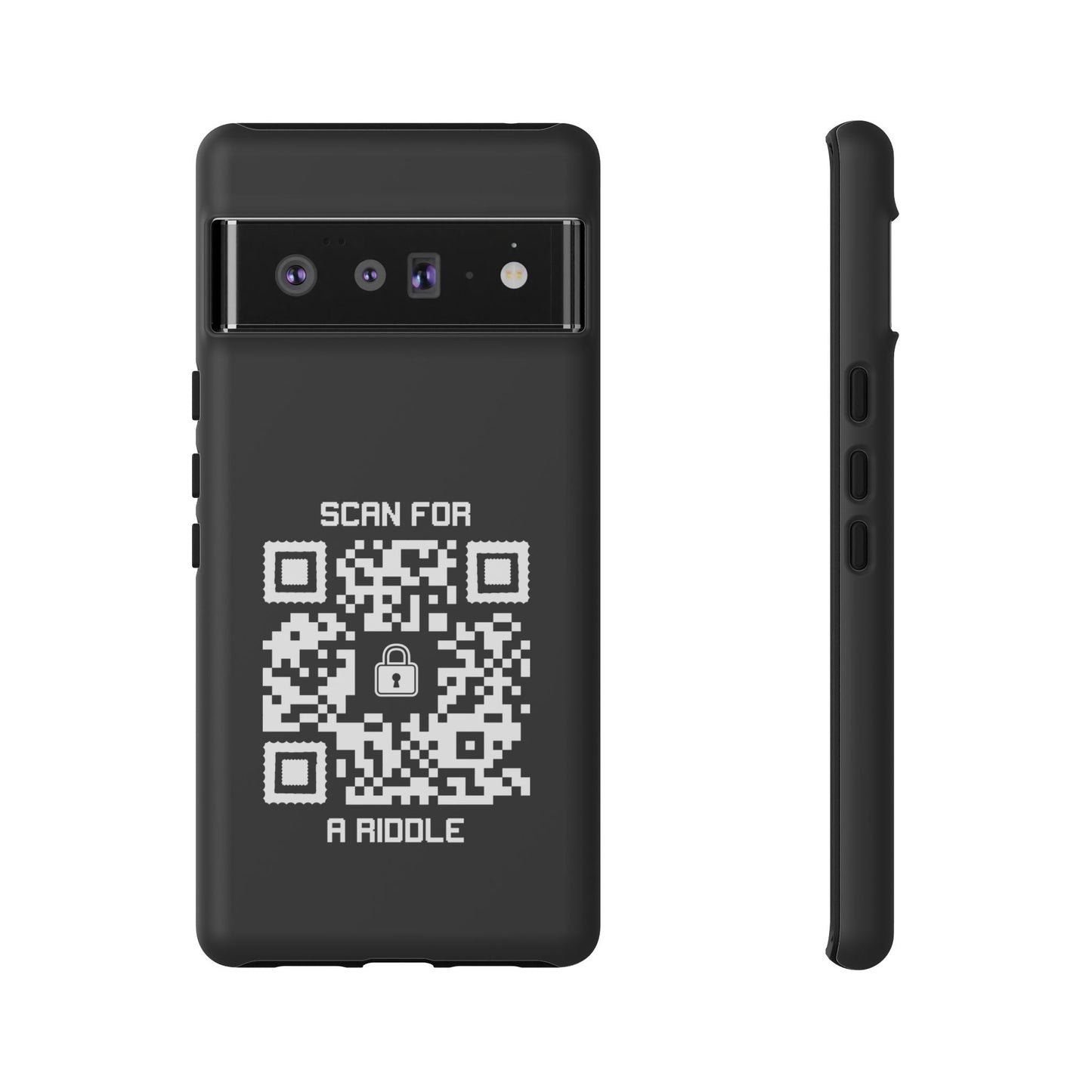 Hidden – Tough Case – Black – Scan for a Riddle - QR NATION