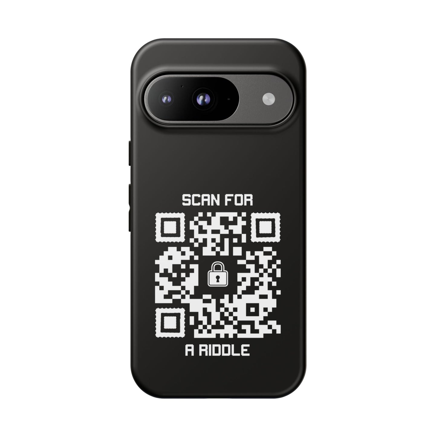 Hidden – Tough Case – Black – Scan for a Riddle - QR NATION
