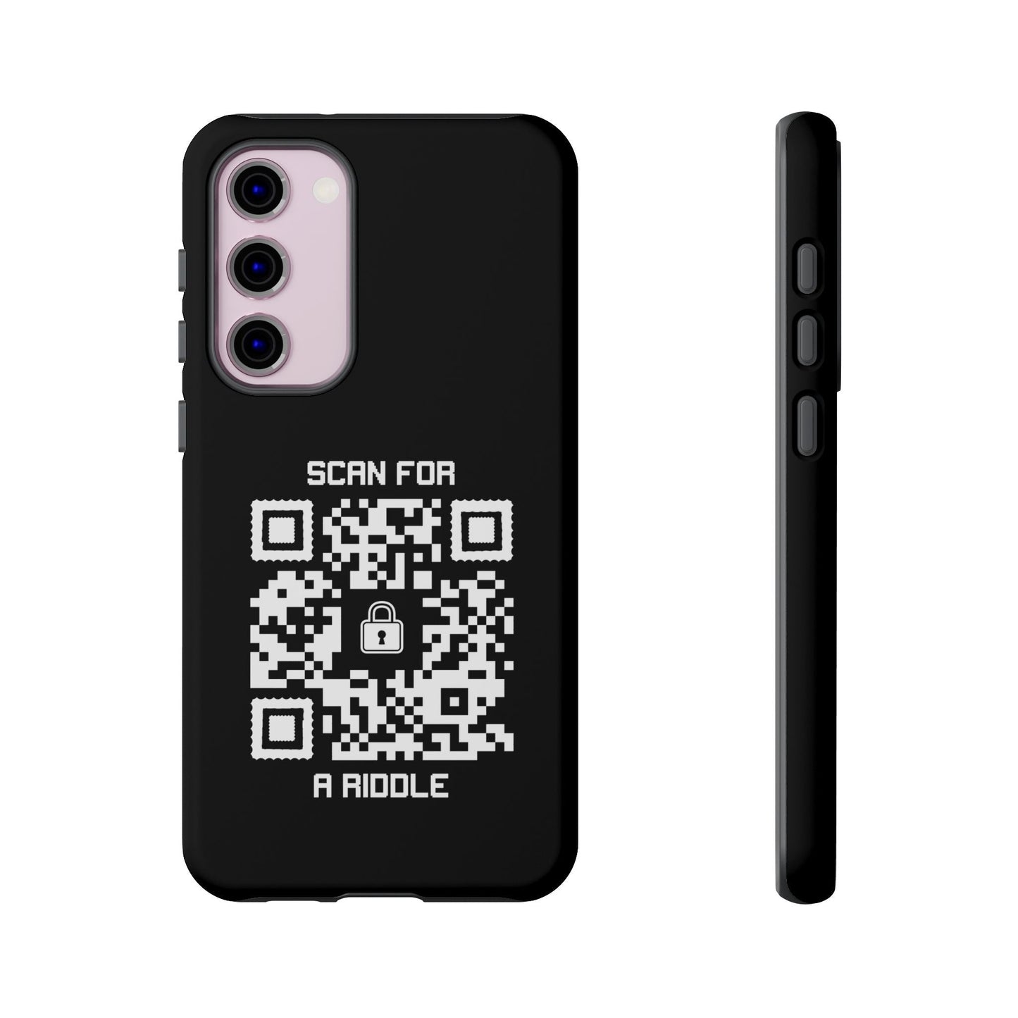 Hidden – Tough Case – Black – Scan for a Riddle - QR NATION