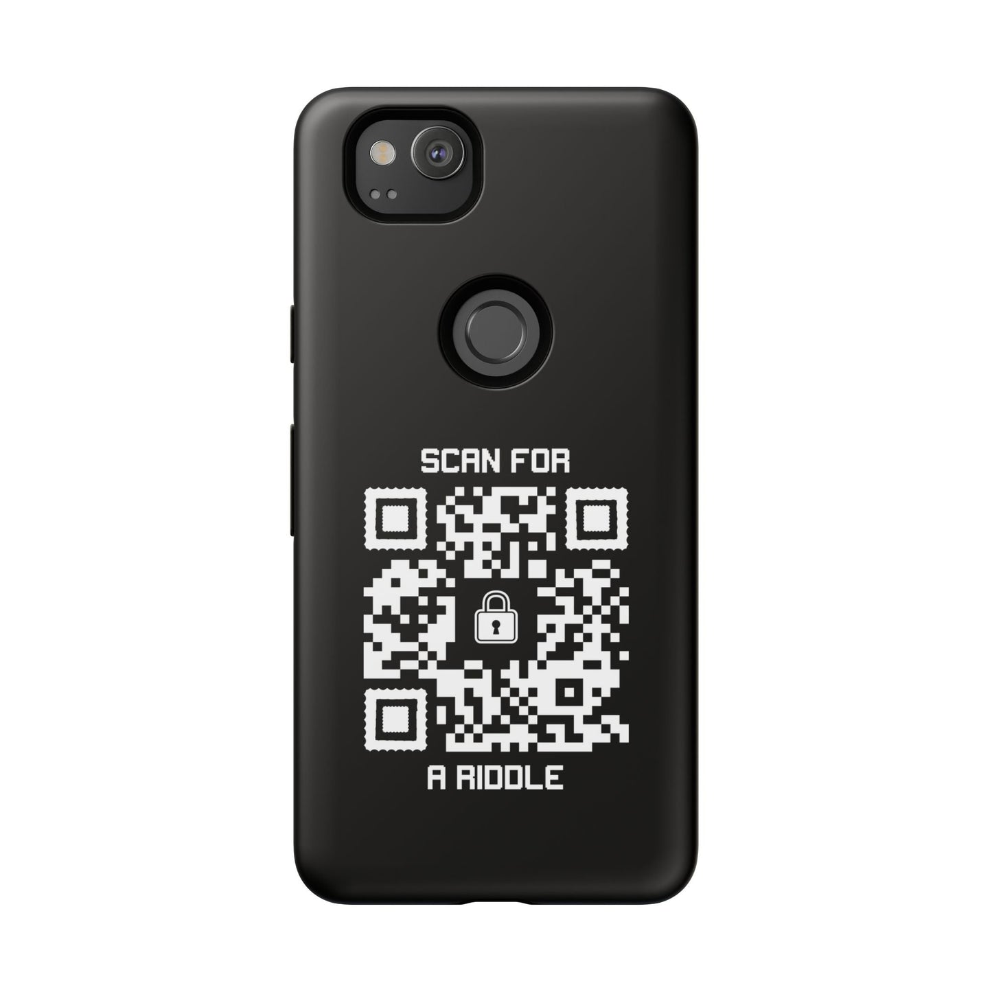 Hidden – Tough Case – Black – Scan for a Riddle - QR NATION