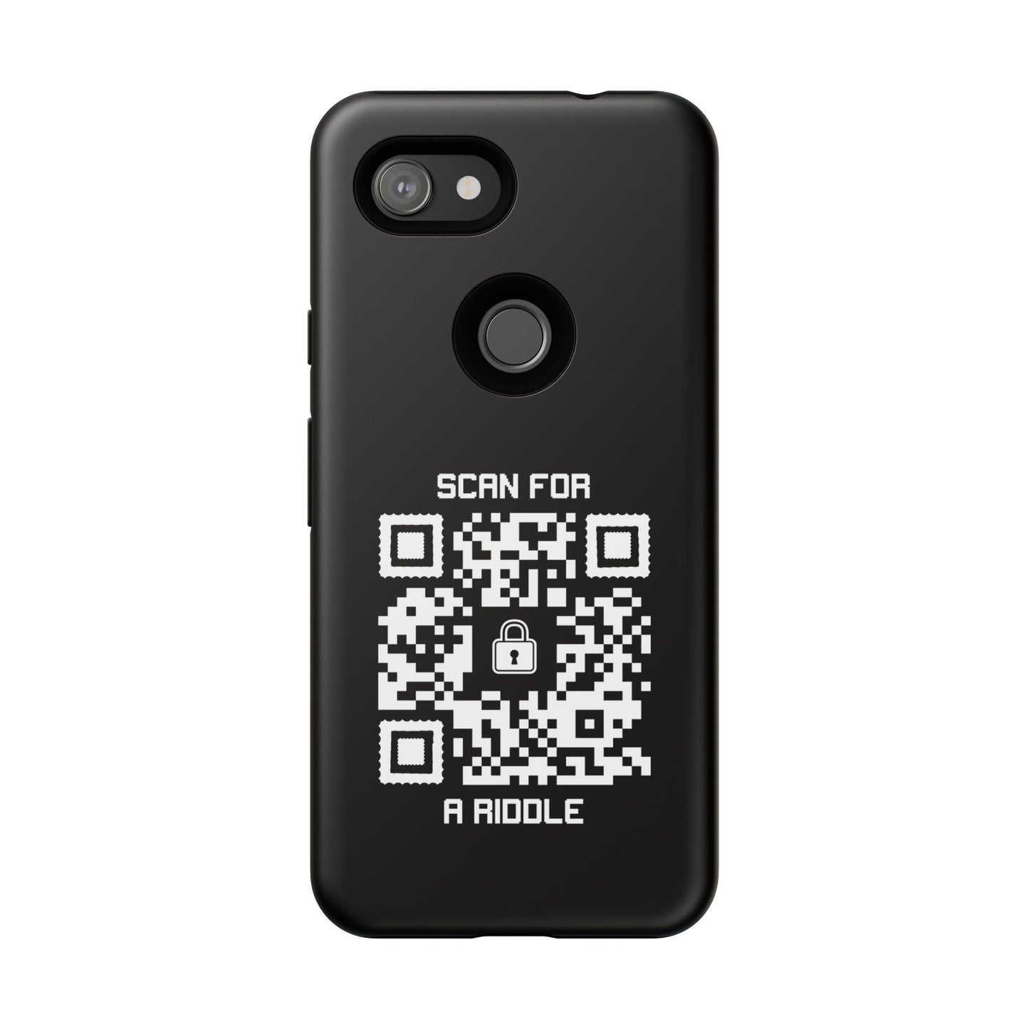 Hidden – Tough Case – Black – Scan for a Riddle - QR NATION