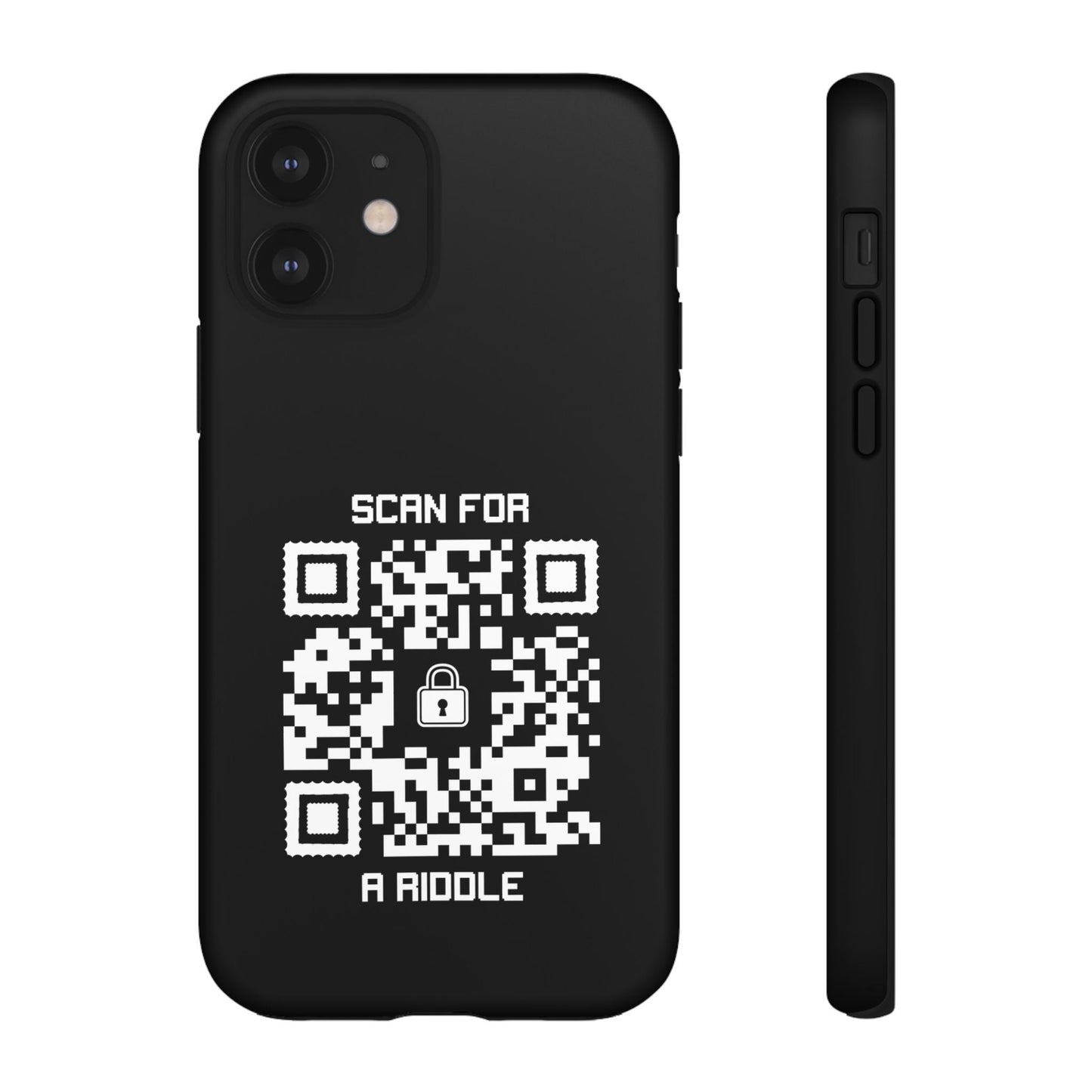 Hidden – Tough Case – Black – Scan for a Riddle - QR NATION