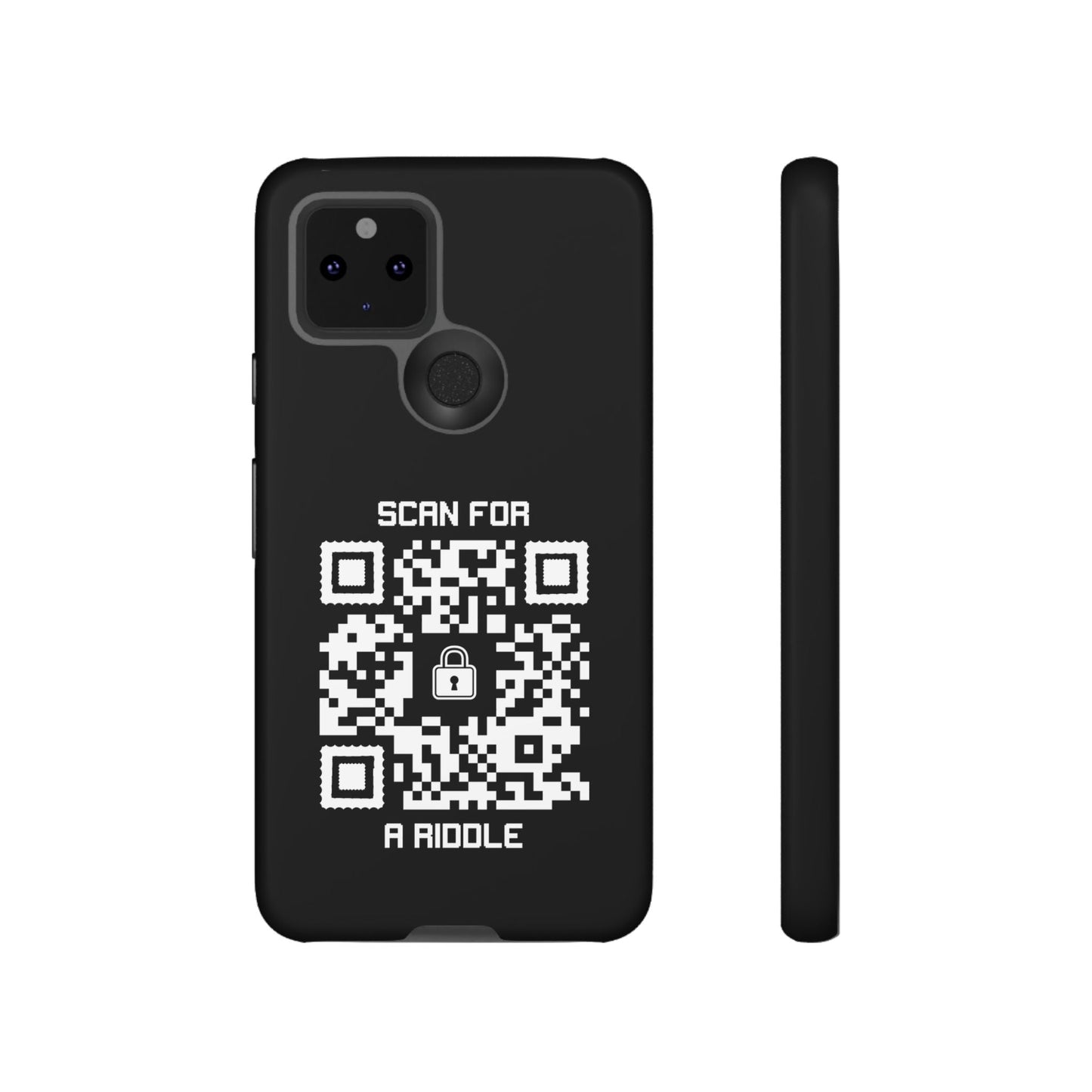 Hidden – Tough Case – Black – Scan for a Riddle - QR NATION