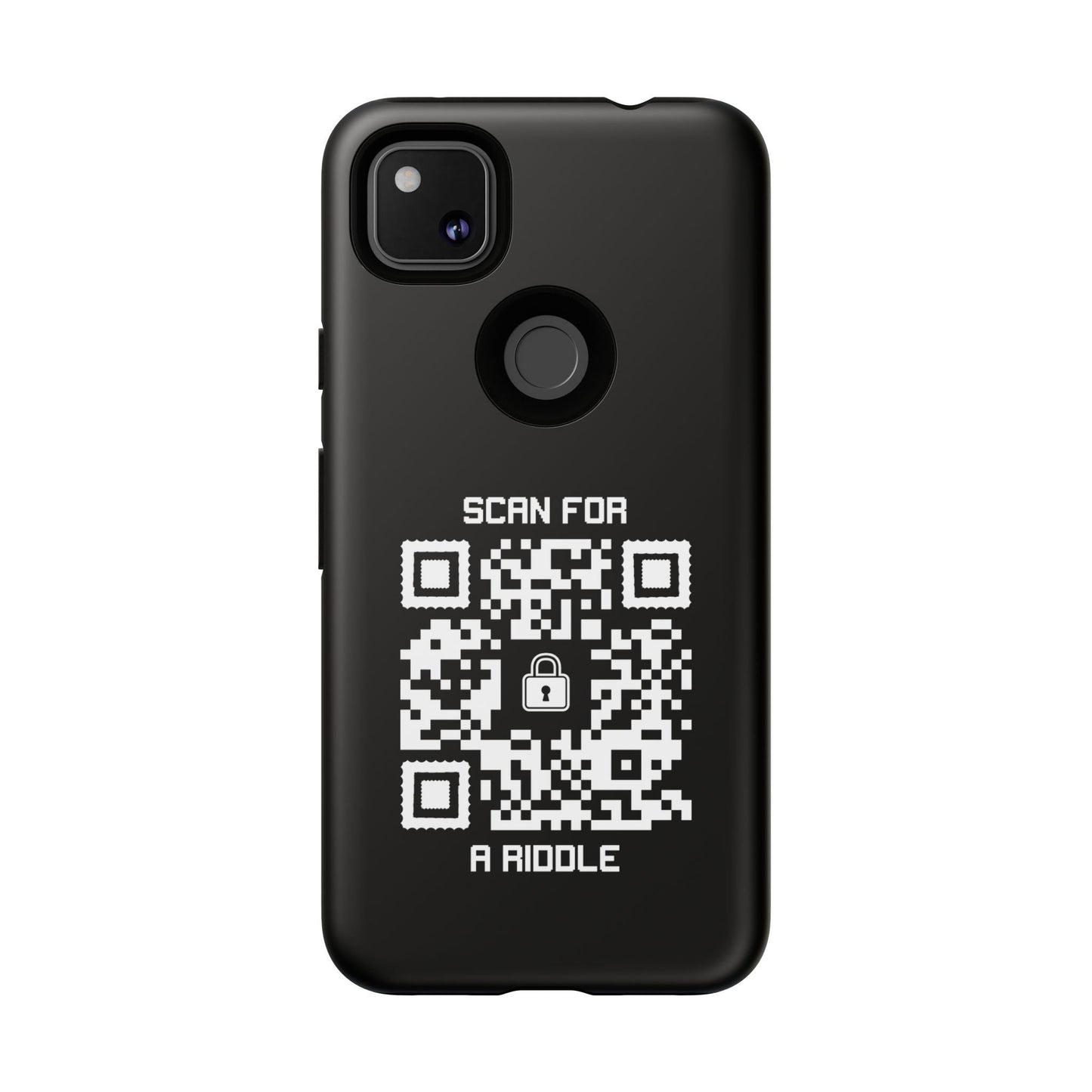 Hidden – Tough Case – Black – Scan for a Riddle - QR NATION