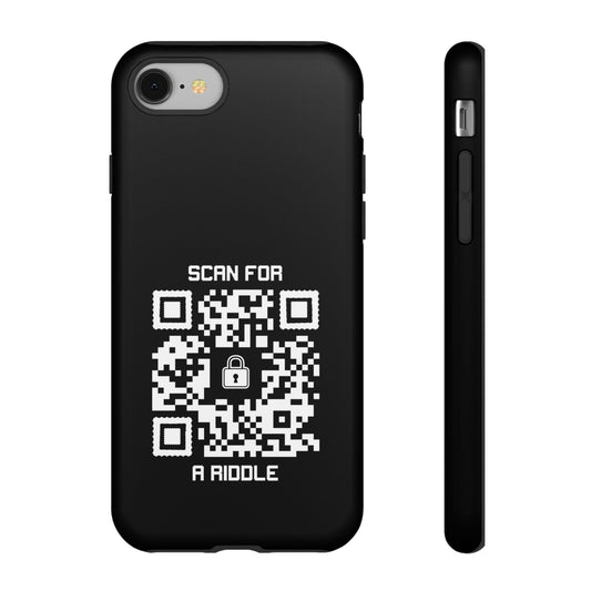 Hidden – Tough Case – Black – Scan for a Riddle - QR NATION