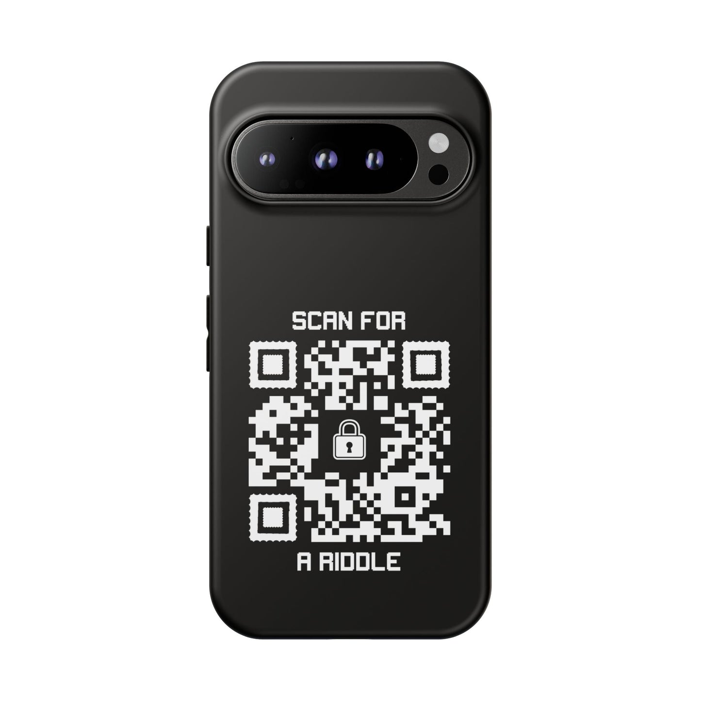 Hidden – Tough Case – Black – Scan for a Riddle - QR NATION
