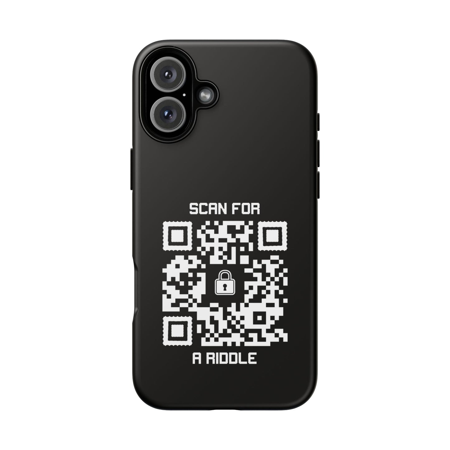 Hidden – Tough Case – Black – Scan for a Riddle - QR NATION