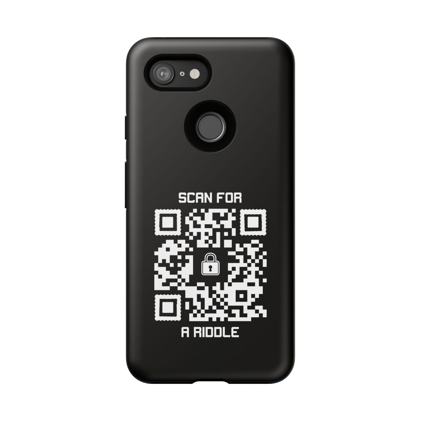 Hidden – Tough Case – Black – Scan for a Riddle - QR NATION